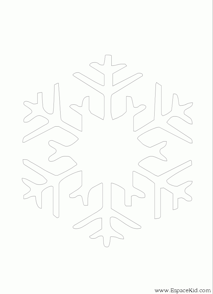 Coloriage d'un flocon de neige aux motifs délicats