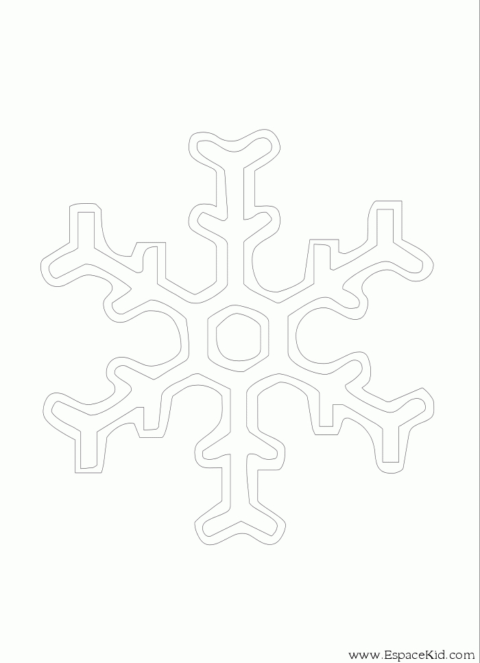 Coloriage d'un flocon de neige aux détails délicats