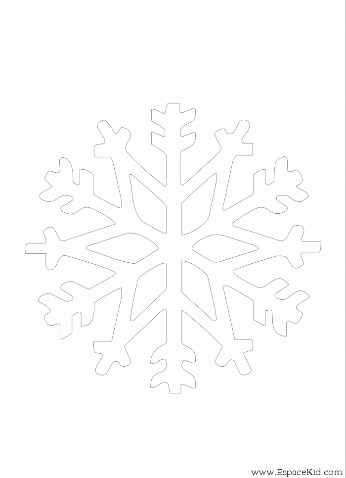 Coloriage d'un flocon de neige avec motifs détaillés