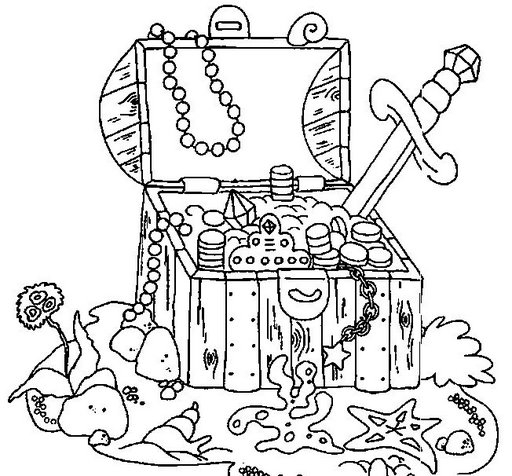 Coloriage d'un fond marin riche en détails et en vie Coloriage d'un fond marin riche en détails et en vie