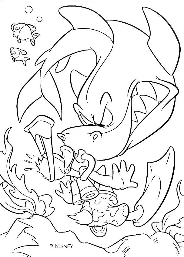 Coloriage de la vie sous-marine avec poissons et coraux