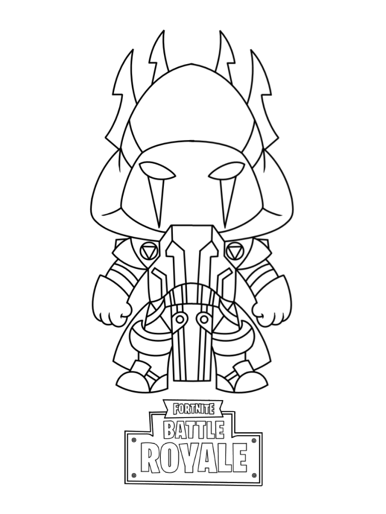 Coloriage de personnages de Fortnite en pleine bataille