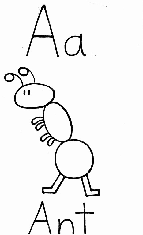 Coloriage d'une fourmi en pleine exploration sur une feuille