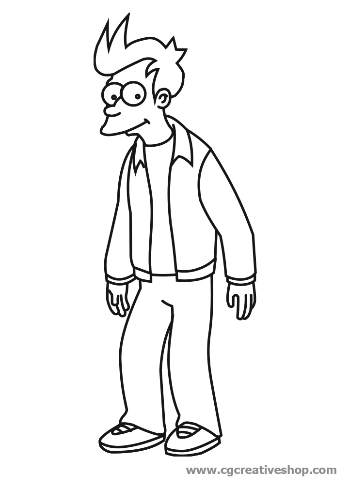 Futurama : Le personnage principal dans une scène humoristique