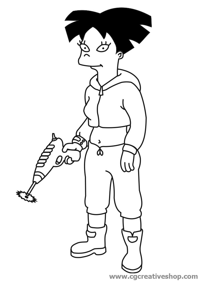 Futurama : Le personnage principal Fry dans un décor futuriste