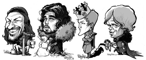 Coloriage de Jon Snow avec son épée dans un paysage montagneux Coloriage de Jon Snow avec son épée dans un paysage montagneux
