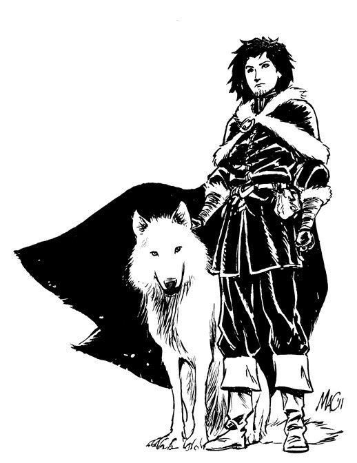 Personnages de Game of Thrones dans une scène emblématique à Westeros Personnages de Game of Thrones dans une scène emblématique à Westeros