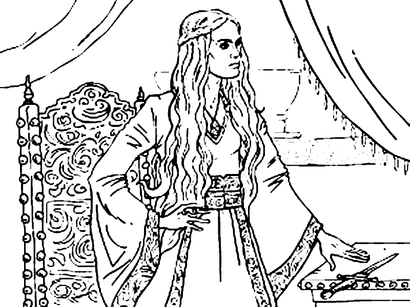 Coloriage de Tyrion Lannister en pleine réflexion dans un décor médiéval Coloriage de Tyrion Lannister en pleine réflexion dans un décor médiéval