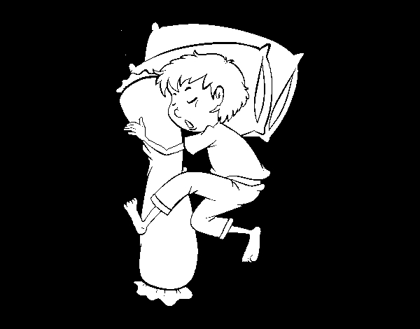 Un garçon joyeux en pleine activité de coloriage