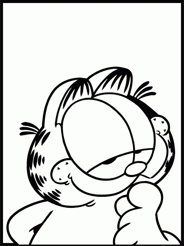 Garfield se prélassant sur un canapé confortable