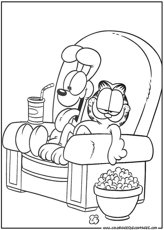 Garfield en pleine sieste sur un coussin moelleux