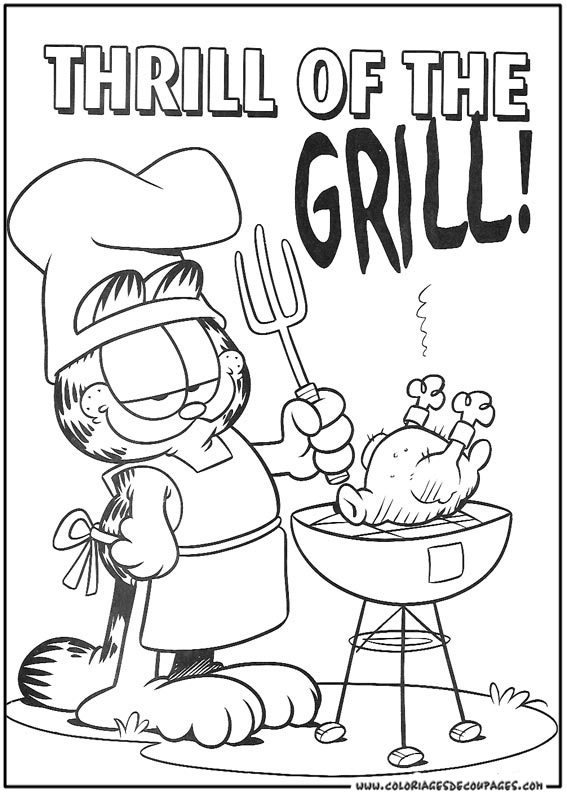 Garfield se prélasse sur un coussin moelleux