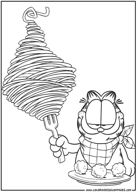Garfield en pleine sieste sur un coussin moelleux