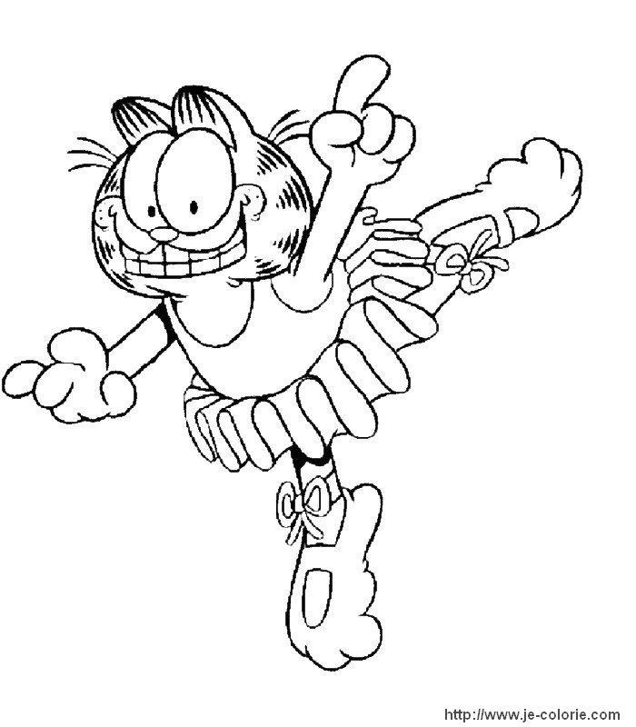 Garfield se prélassant sur un coussin moelleux
