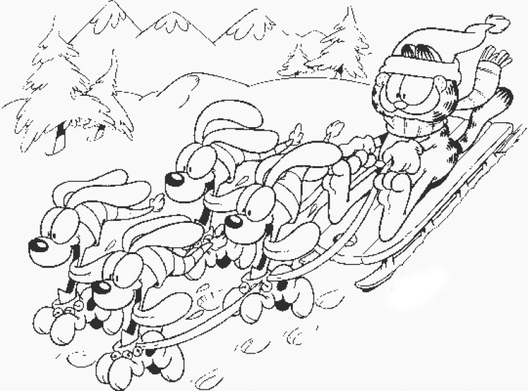 Garfield en train de se prélasser sur un canapé confortable