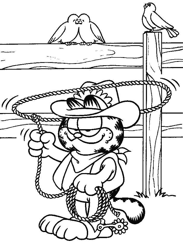 Garfield en train de savourer un plat de lasagnes