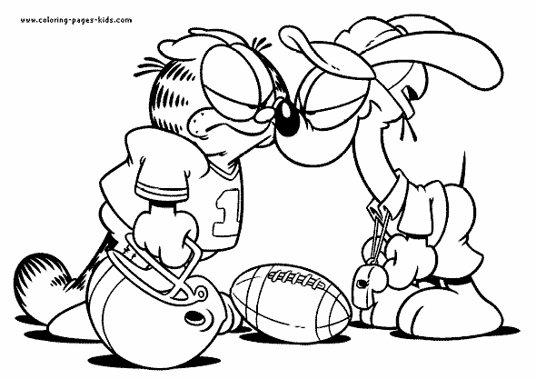 Garfield se prélassant sur un coussin moelleux