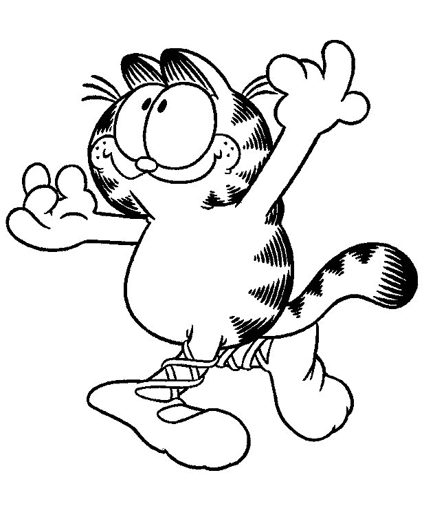 Garfield se prélasse dans son environnement familier