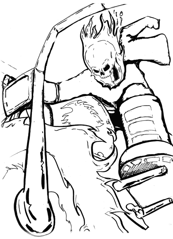 Coloriage Ghost Rider #43061 à imprimer Coloriage Ghost Rider #43061 à imprimer