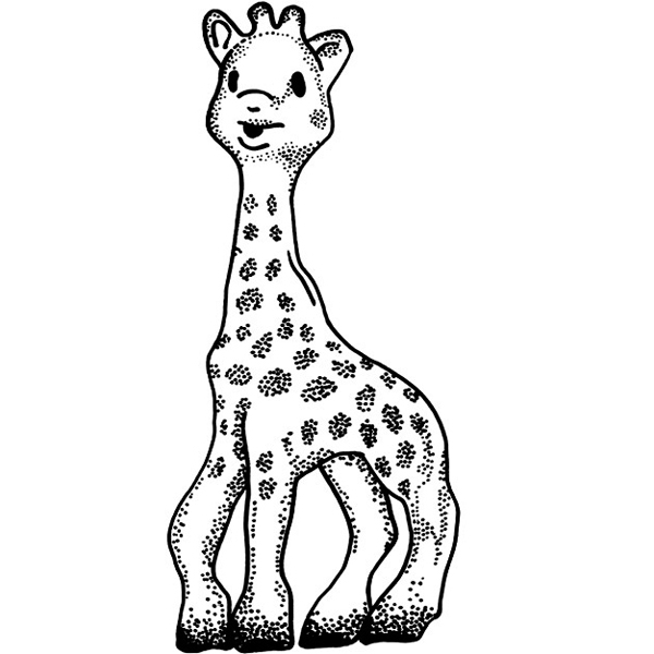Girafe majestueuse se tenant sur un fond de végétation