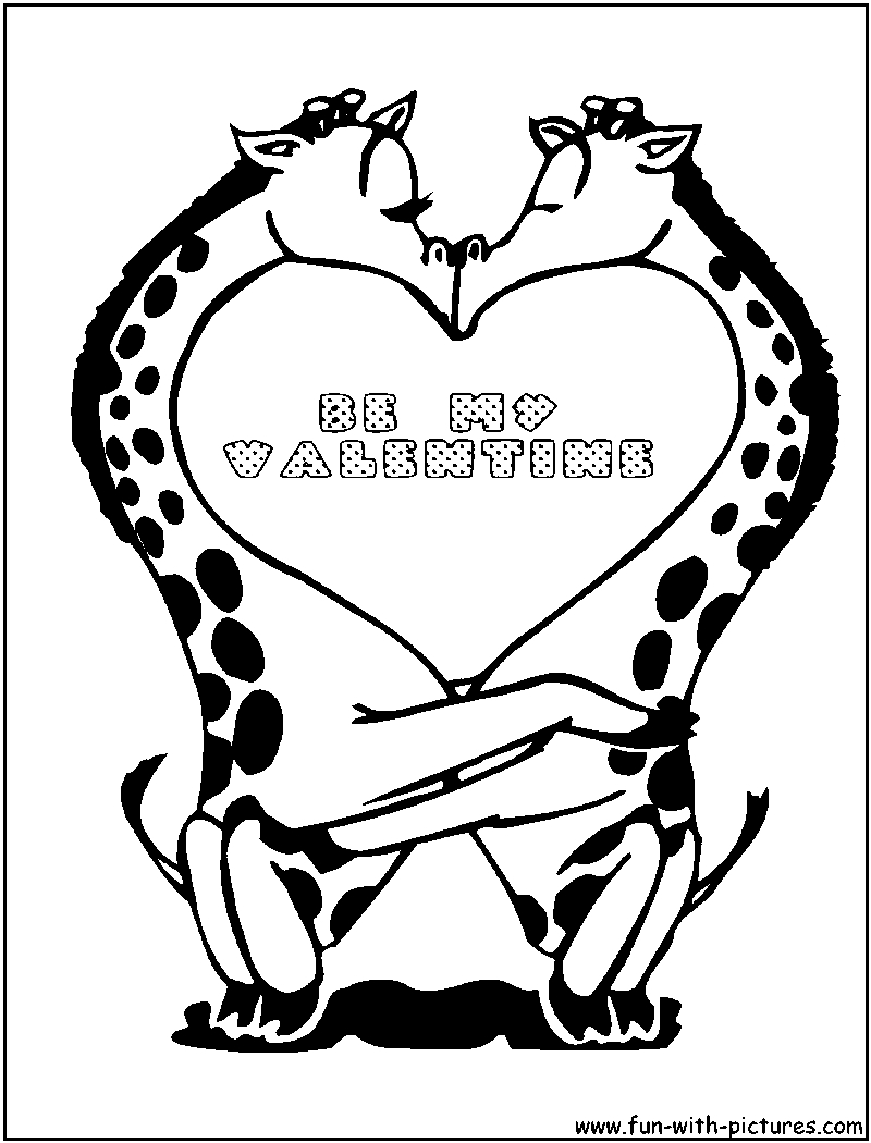 Coloriage d'une girafe dans son habitat naturel