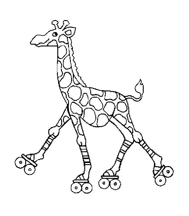 Girafe se tenant dans un paysage africain