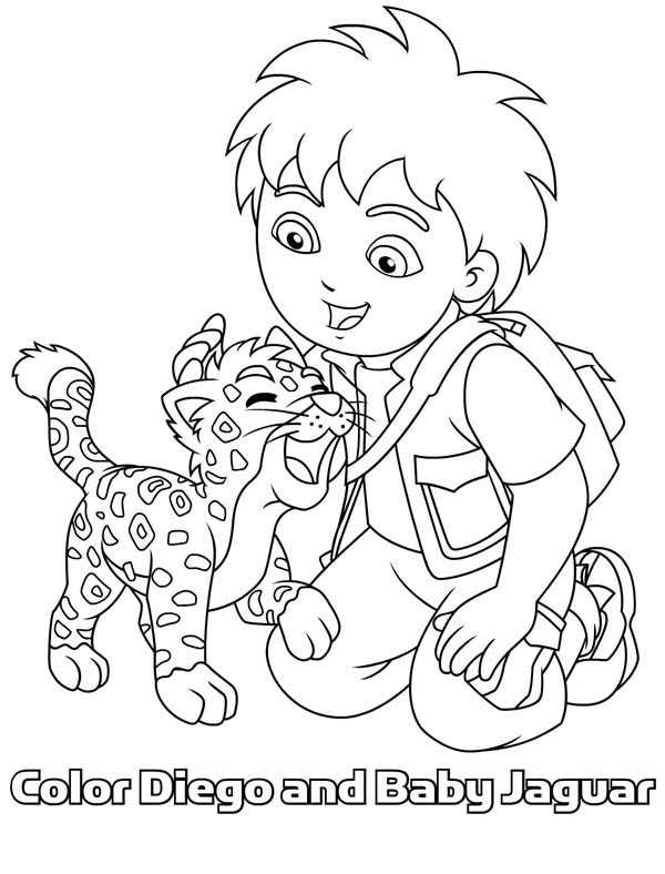 Go Diego dans la jungle avec un animal