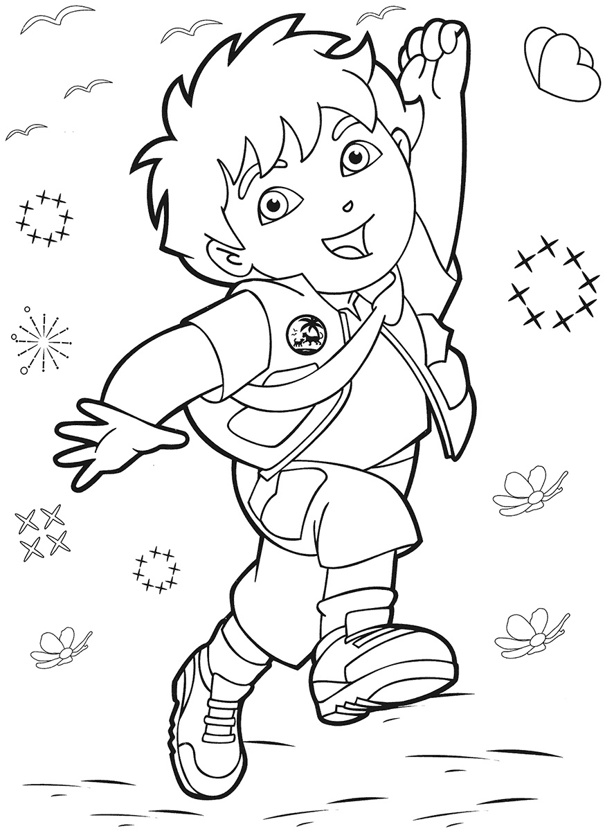 Go Diego en pleine aventure avec un animal sauvage dans la jungle