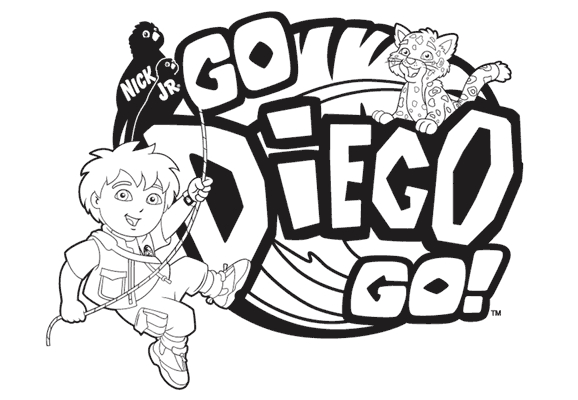 Go Diego dans la jungle avec un singe et un animal sauvage