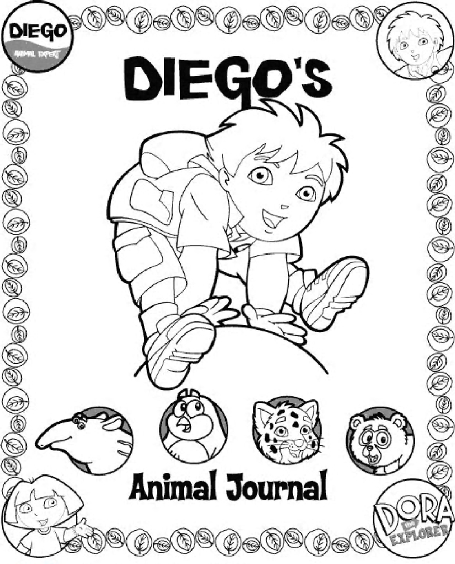 Coloriage Go Diego! #16647 à imprimer Coloriage Go Diego! #16647 à imprimer