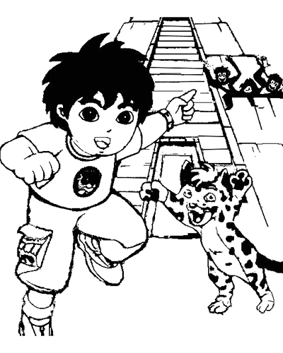 Go Diego, l'explorateur, en pleine aventure dans la jungle Go Diego, l'explorateur, en pleine aventure dans la jungle