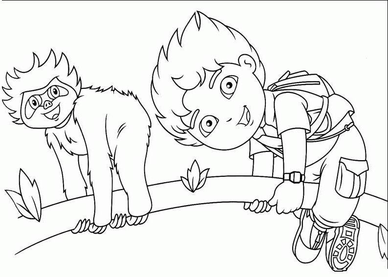 Go Diego dans la nature avec un animal sauvage Go Diego dans la nature avec un animal sauvage