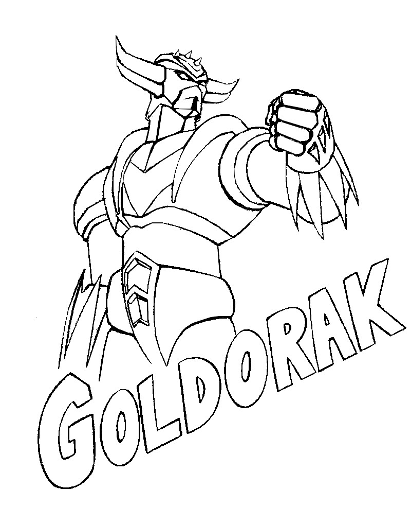 Goldorak en pleine action face à un ennemi menaçant dans un décor futuriste