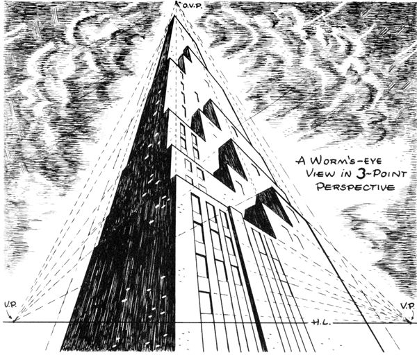 Coloriage d'un gratte-ciel moderne en milieu urbain