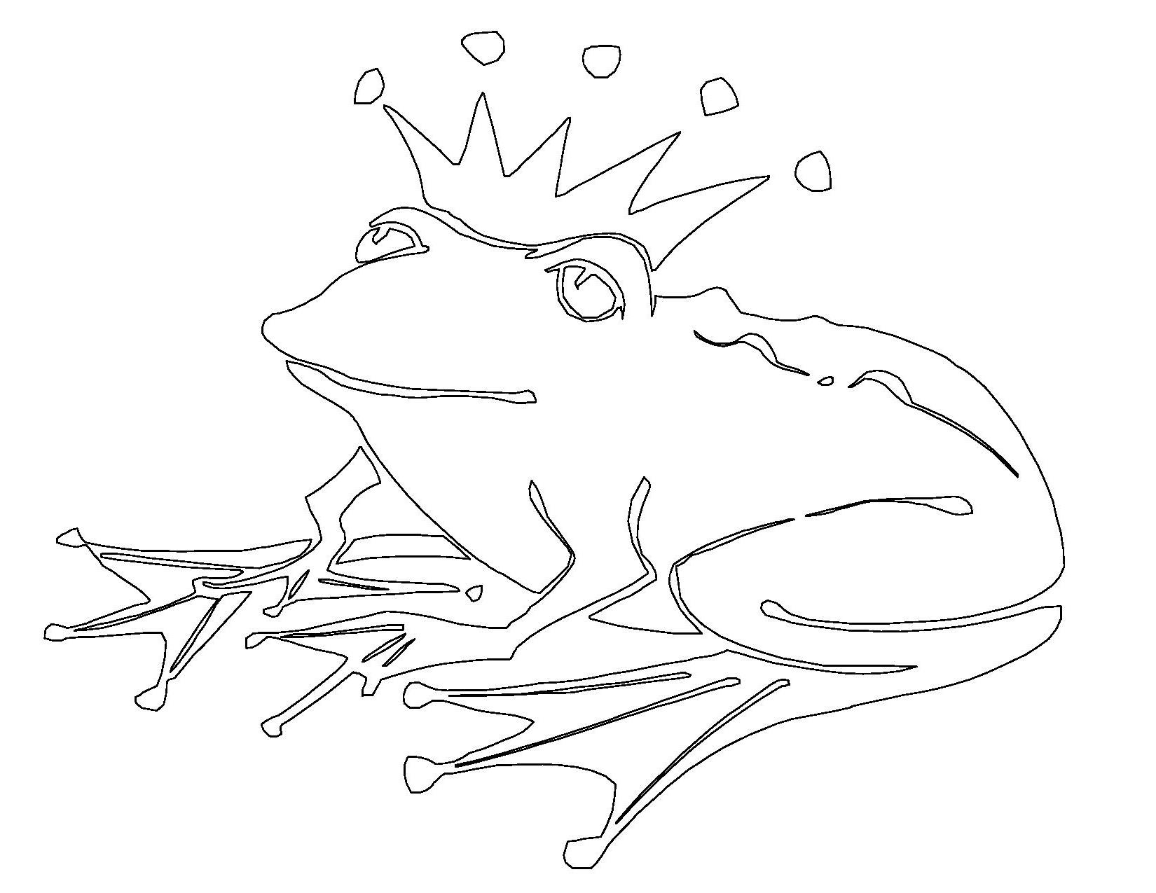 Coloriage d'une grenouille amusante sur un nénuphar