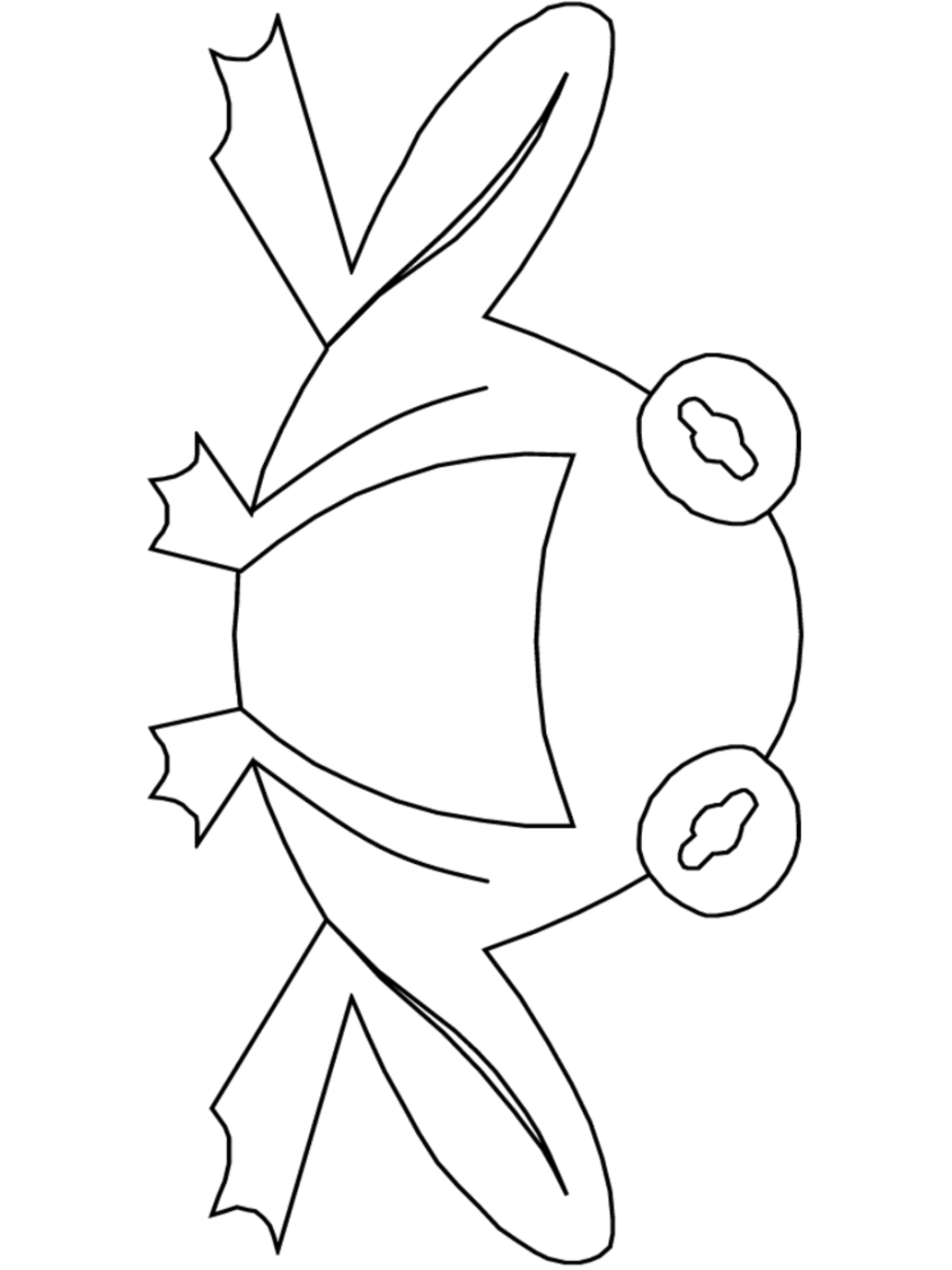 Coloriage d'une grenouille sur une feuille au bord d'un étang