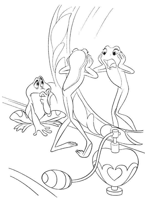 Coloriage d'une grenouille assise sur une feuille de nénuphar