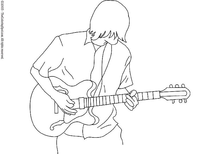 Un guitariste passionné en pleine performance sur scène