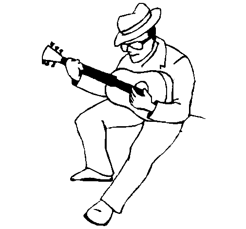 Un guitariste en pleine performance sur scène