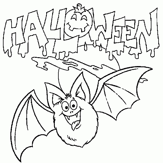 Coloriage d'Halloween avec un chat noir et une citrouille souriante