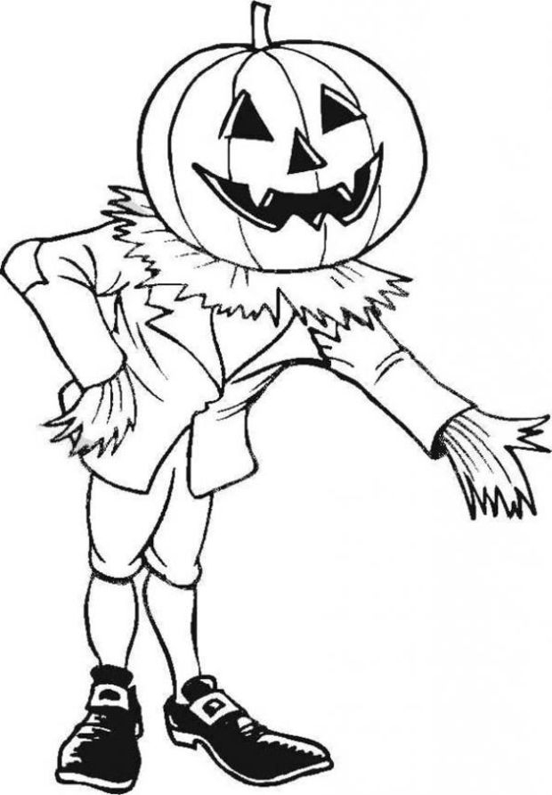 Scène d'Halloween avec une sorcière et une citrouille au clair de lune