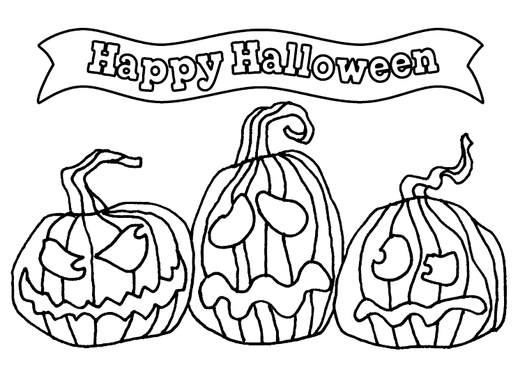 Scène d'Halloween avec un fantôme et une citrouille souriante