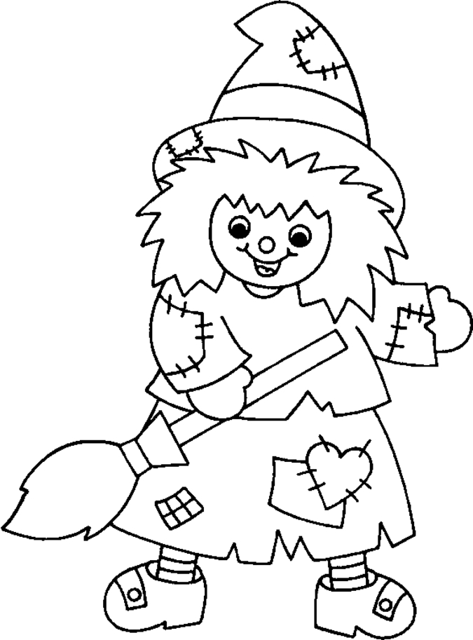 Coloriage d'Halloween avec un fantôme et une citrouille dans un décor nocturne