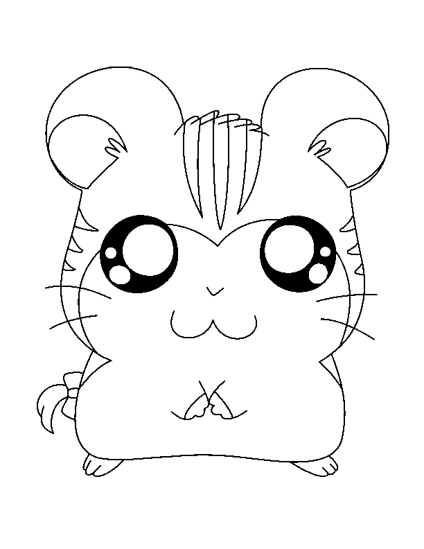 Hamster joyeux sur son tapis de verdure