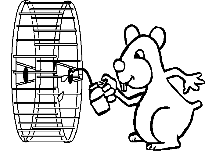 Un hamster joyeux entouré de son habitat naturel