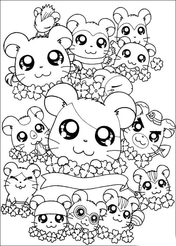 Hamtaro et ses amis en pleine aventure dans la nature