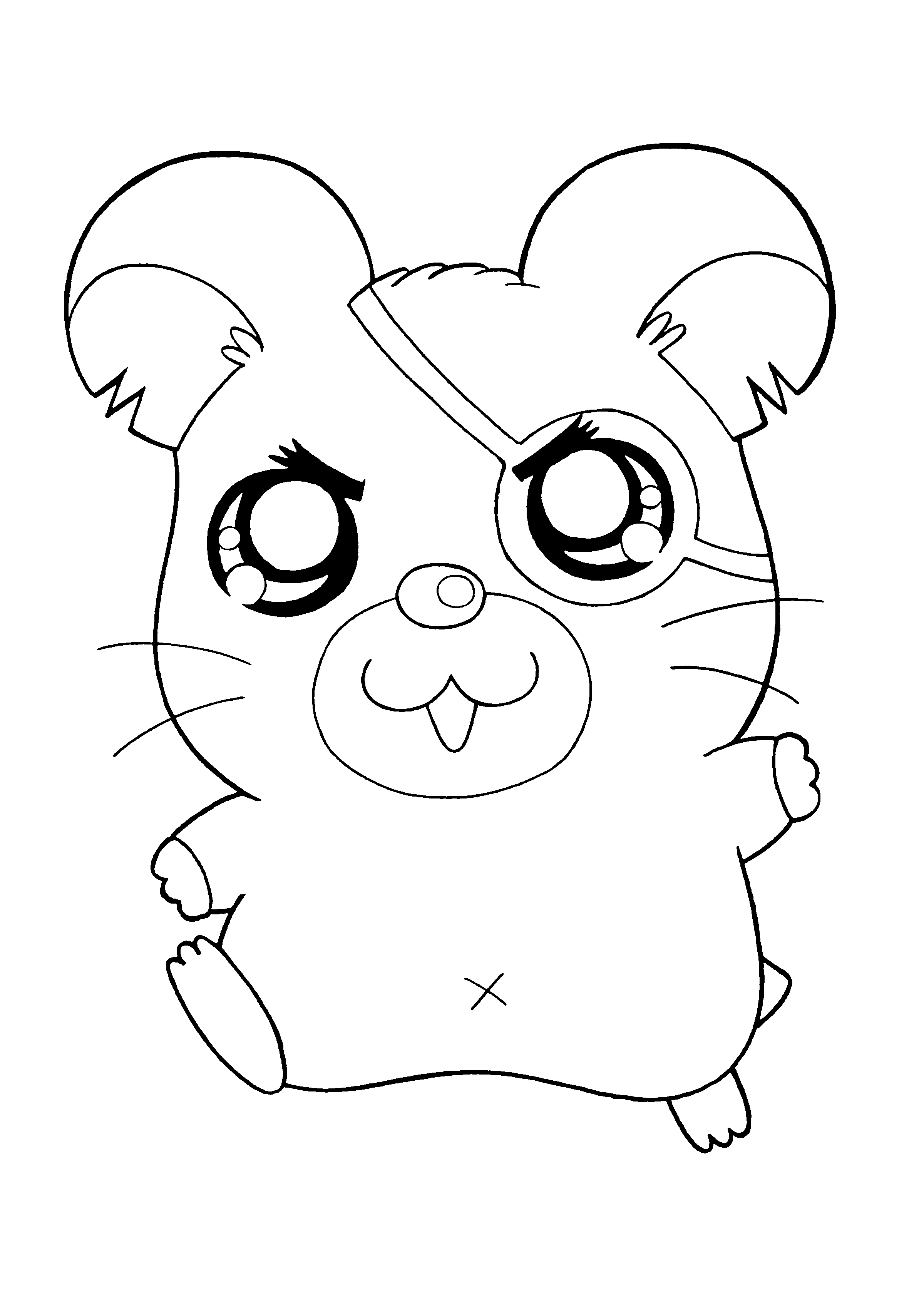 Hamtaro en pleine aventure avec ses amis dans un décor naturel