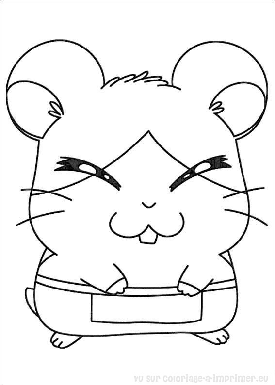 Hamtaro en pleine exploration dans un jardin