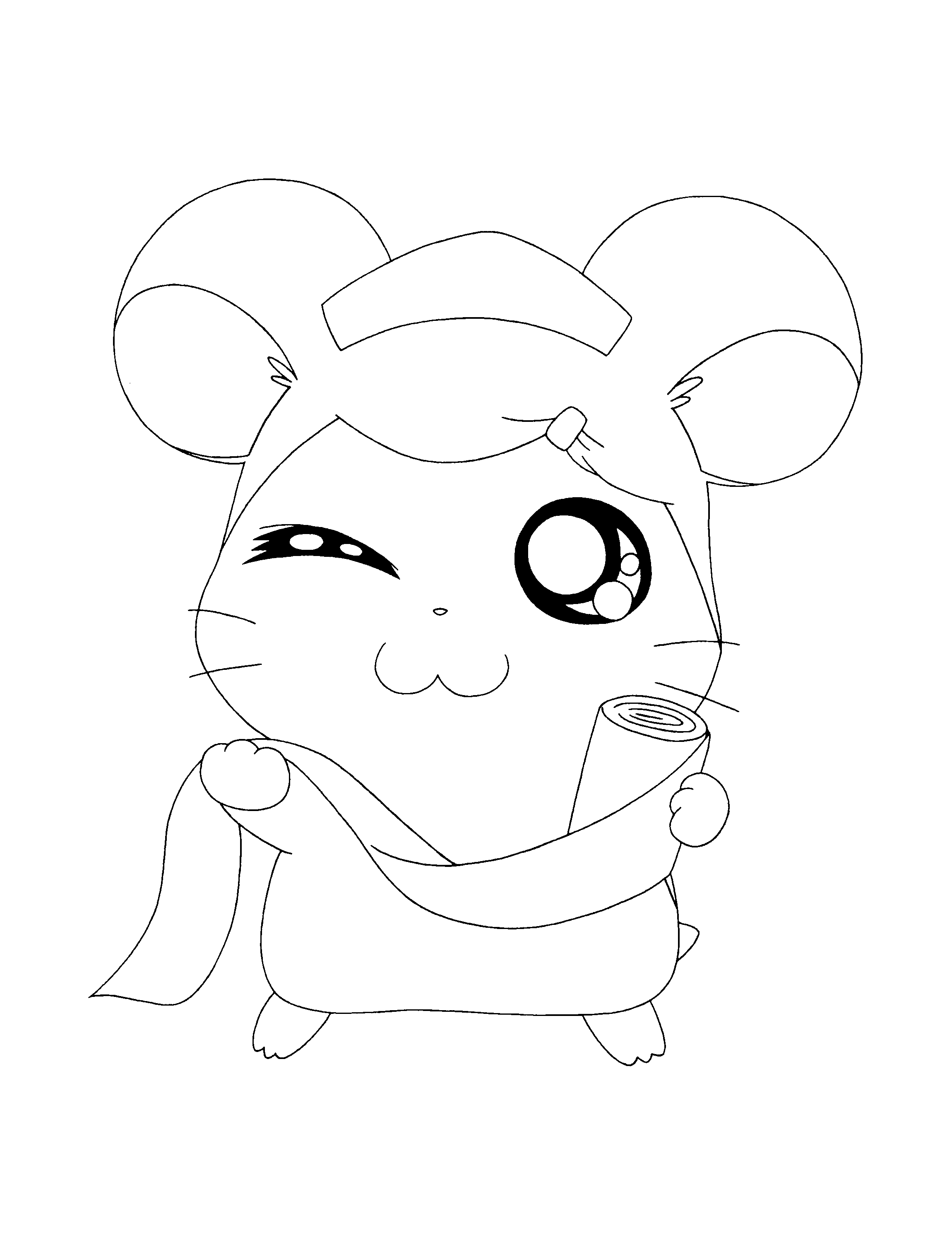 Hamtaro et ses amis se prélassent dans un champ fleuri