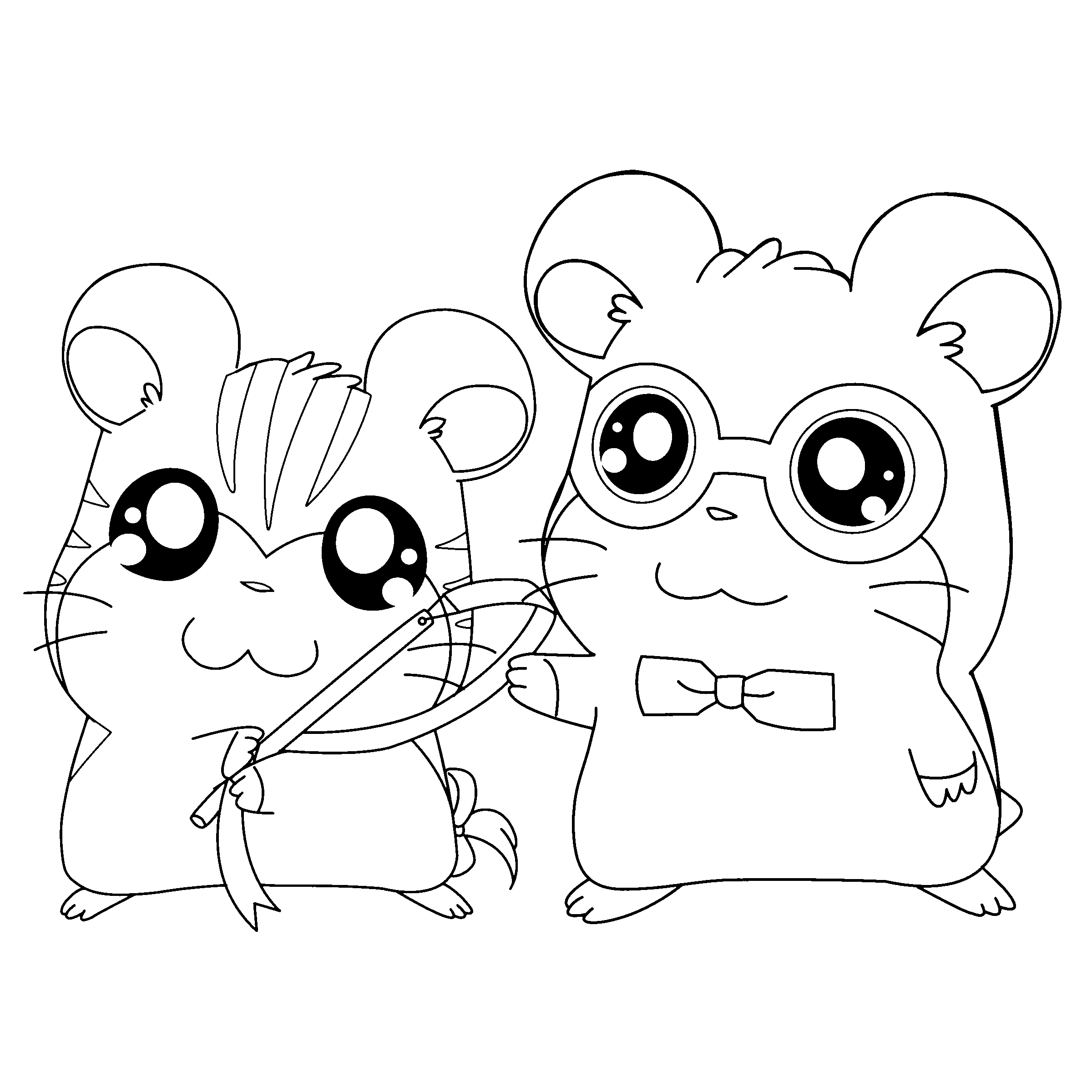 Hamtaro en pleine aventure dans un décor naturel